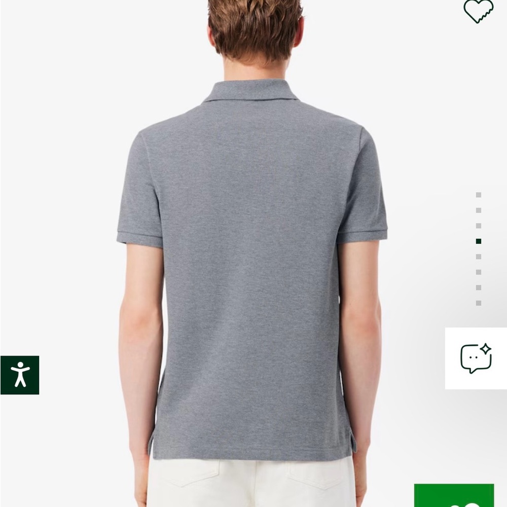 Lacoste Polo Shirt
Grey Men's Slim Fit Piqué Polo - Picture 3 of 10